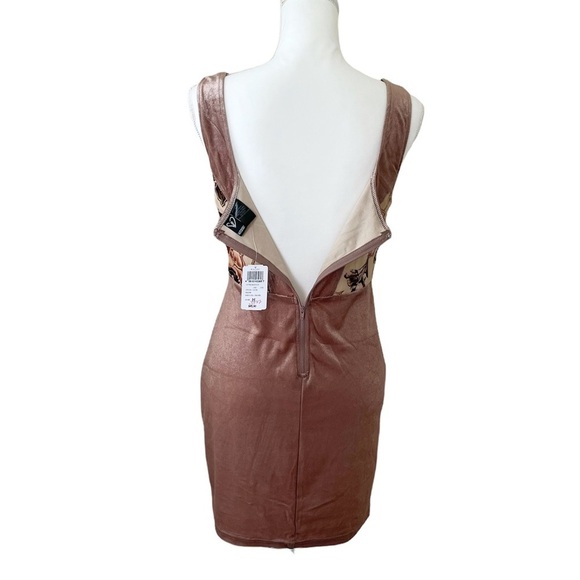 Windsor Floral Velvet Hook-Eye Closure Scoop Neck Zip-Up Dress Women’s Medium - Picture 7 of 16